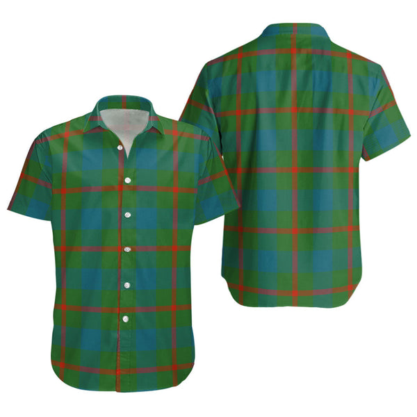 Agnew (MacAgnew) Ancient Clan Badge Tartan Short Sleeve Shirt