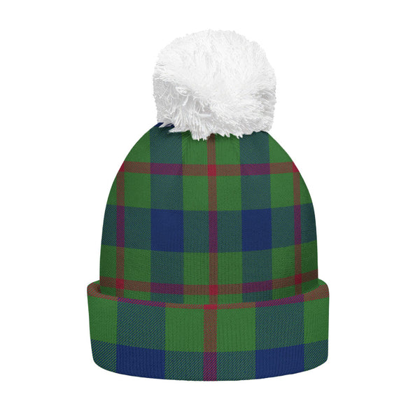 Agnew (MacAgnew) Modern Clan Badge Tartan Bobble Beanie Hat