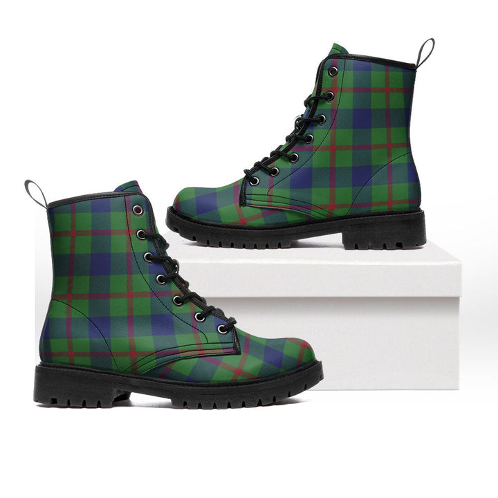 Agnew (MacAgnew) Modern Clan Badge Tartan Leather Boots