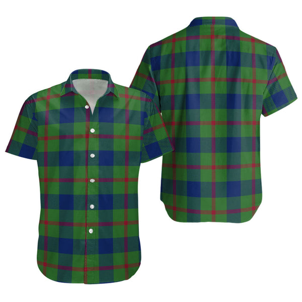 Agnew (MacAgnew) Modern Clan Badge Tartan Short Sleeve Shirt