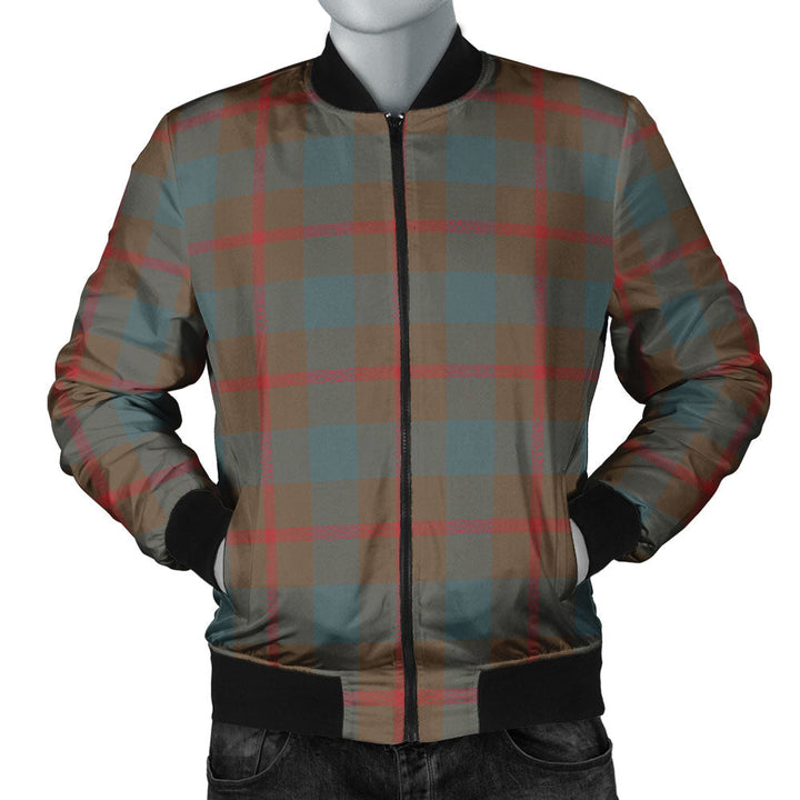 Agnew (MacAgnew) Weathered Clan Badge Tartan Bomber Jacket