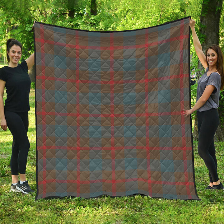 Agnew (MacAgnew) Weathered Clan Badge Tartan Premium Quilt