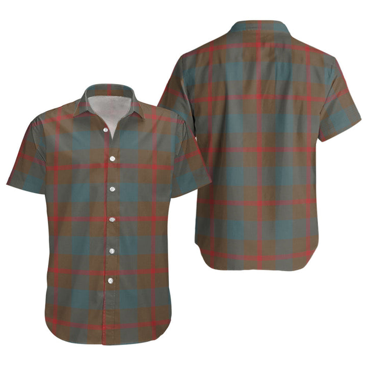 Agnew (MacAgnew) Weathered Clan Badge Tartan Short Sleeve Shirt