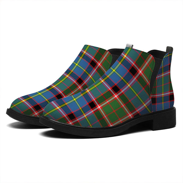 Aikenhead Tartan Flat Ankle Boots