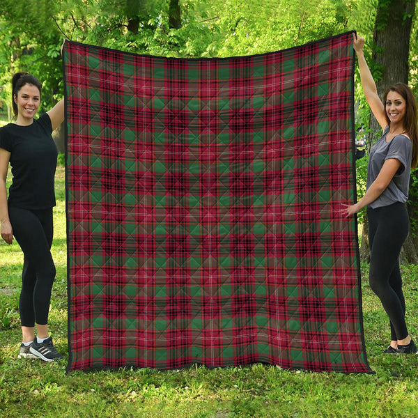 Ainslie Modern Clan Badge Tartan Premium Quilt