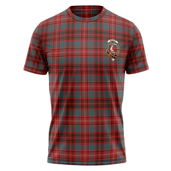 Ainslie Weathered Clan Badge Tartan T-Shirt