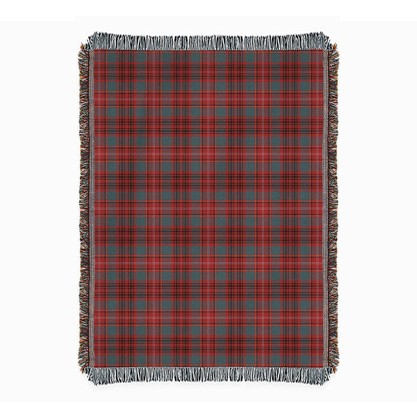 Ainslie Weathered Clan Badge Tartan Woven Blanket