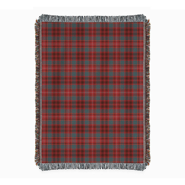 Ainslie Weathered Clan Badge Tartan Woven Blanket