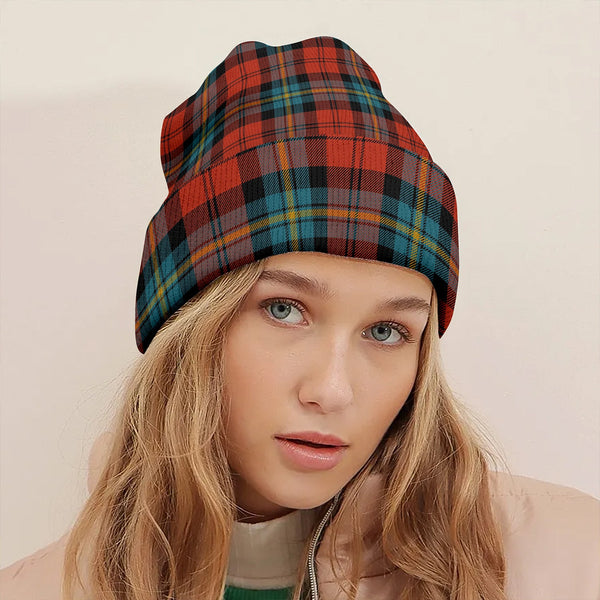 Aitken Ancient Clan Badge Tartan Knitted Beanie