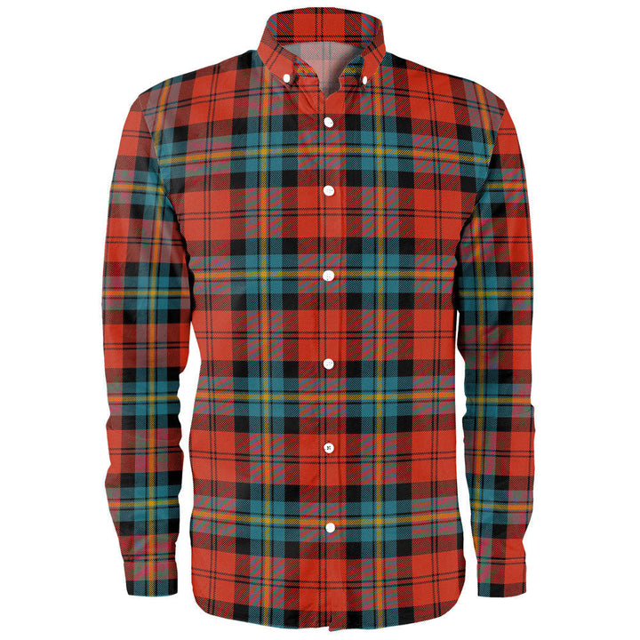 Aitken Ancient Clan Badge Tartan Long Sleeve Shirt