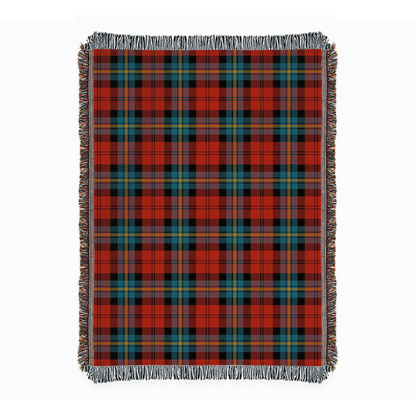 Aitken Ancient Clan Badge Tartan Woven Blanket