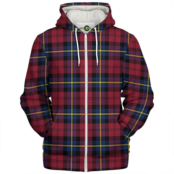 Aitken Modern Clan Badge Tartan Sherpa Hoodie