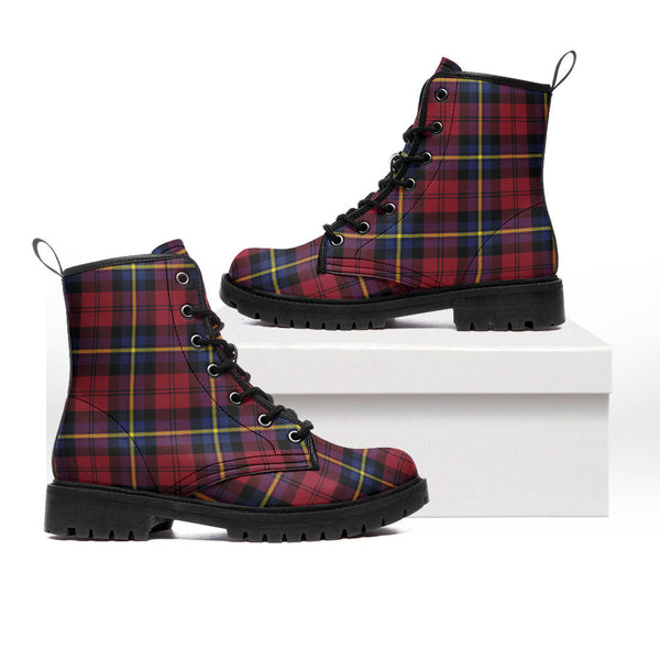 Aitken Modern Clan Badge Tartan Leather Boots