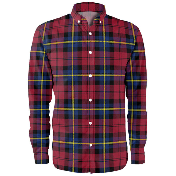 Aitken Modern Clan Badge Tartan Long Sleeve Shirt