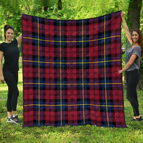 Aitken Modern Clan Badge Tartan Premium Quilt