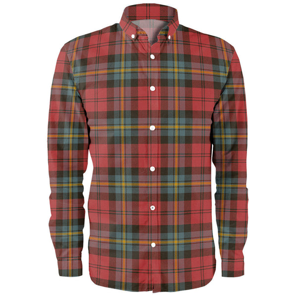 Aitken Weathered Clan Badge Tartan Long Sleeve Shirt