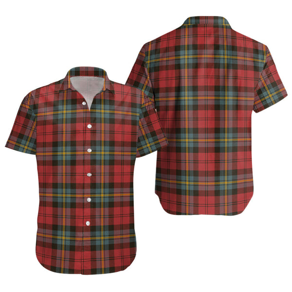 Aitken Weathered Clan Badge Tartan Short Sleeve Shirt