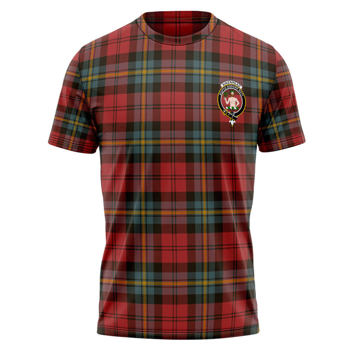 Aitken Weathered Clan Badge Tartan T-Shirt