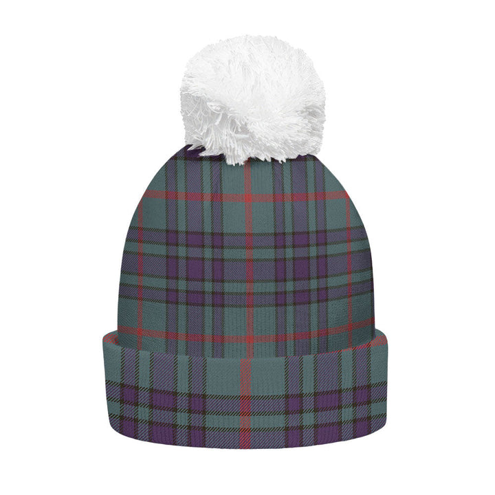Aiton Weathered Clan Badge Tartan Bobble Beanie Hat