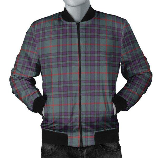 Aiton Weathered Clan Badge Tartan Bomber Jacket