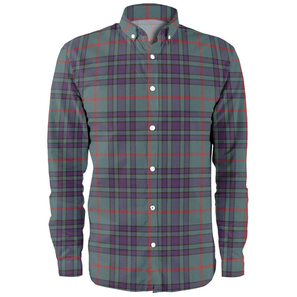 Aiton Weathered Clan Badge Tartan Long Sleeve Shirt