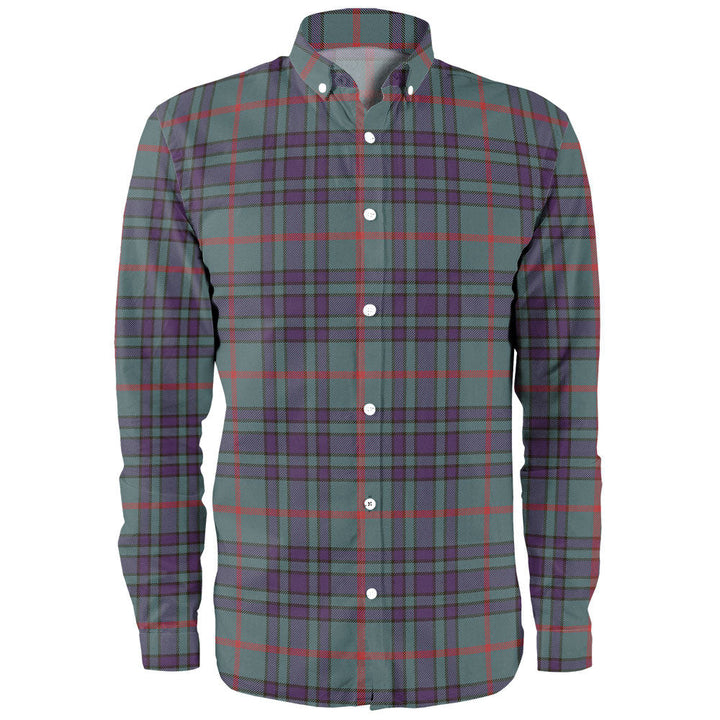 Aiton Weathered Clan Badge Tartan Long Sleeve Shirt