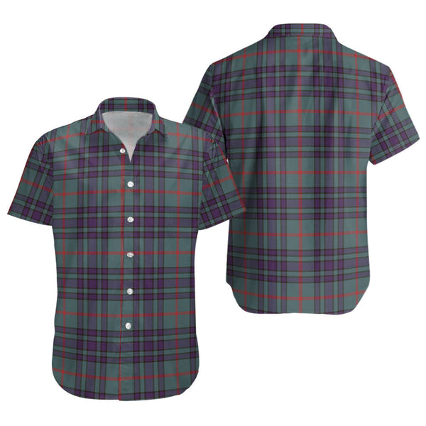Aiton Weathered Clan Badge Tartan Short Sleeve Shirt