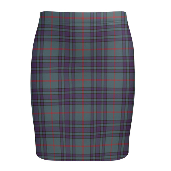 Aiton Weathered Tartan Fitted Skirt