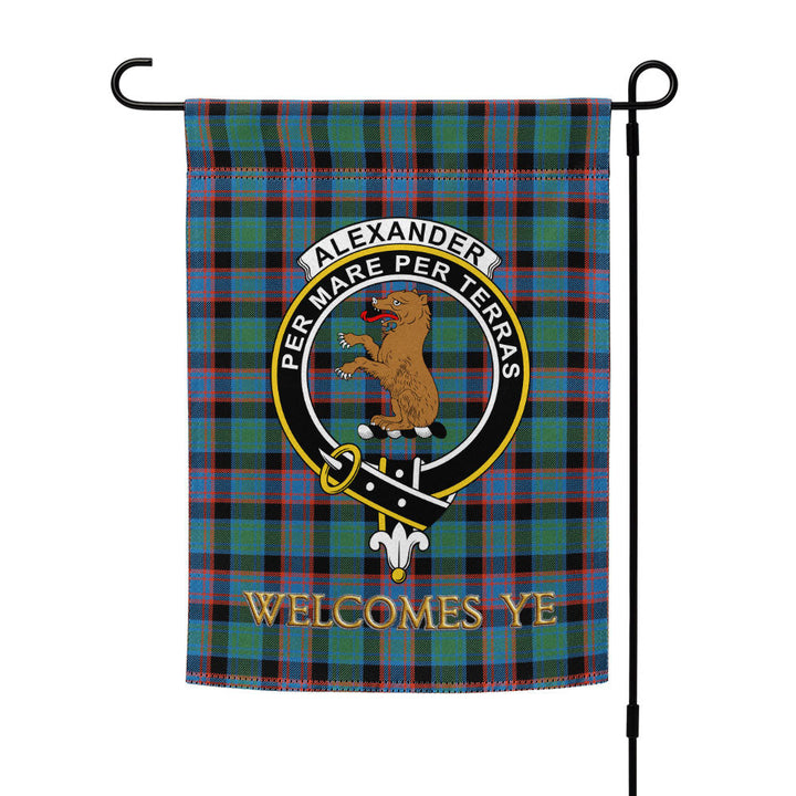 Alexander Hunting Ancient Clan Badge Tartan Garden Flag