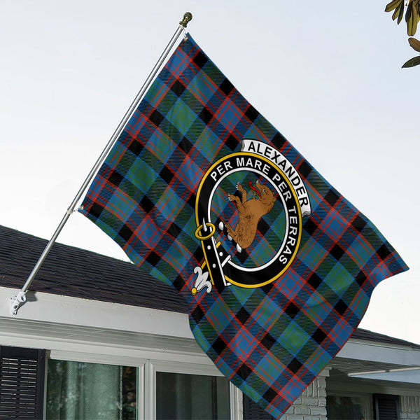 Alexander Hunting Ancient Clan Badge Tartan House Flag