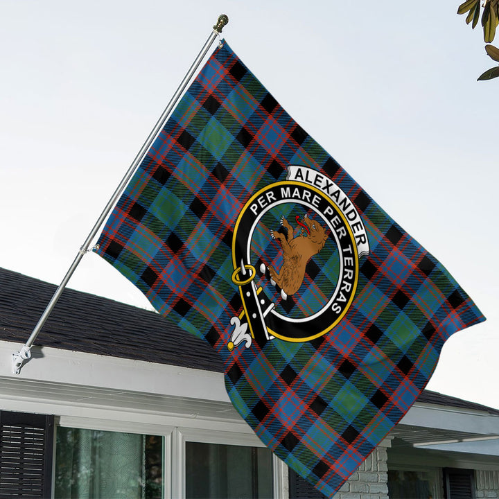 Alexander Hunting Ancient Clan Badge Tartan House Flag