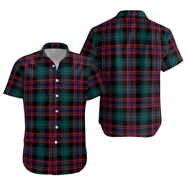 Alexander Hunting Modern Clan Badge Tartan Short Sleeve Shirt