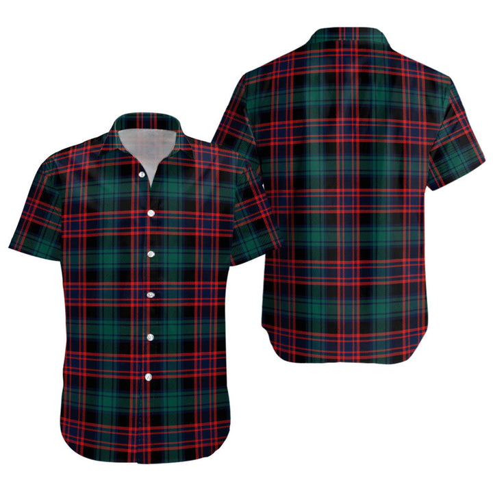 Alexander Hunting Modern Clan Badge Tartan Short Sleeve Shirt
