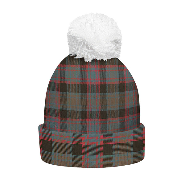Alexander Hunting Weathered Clan Badge Tartan Bobble Beanie Hat