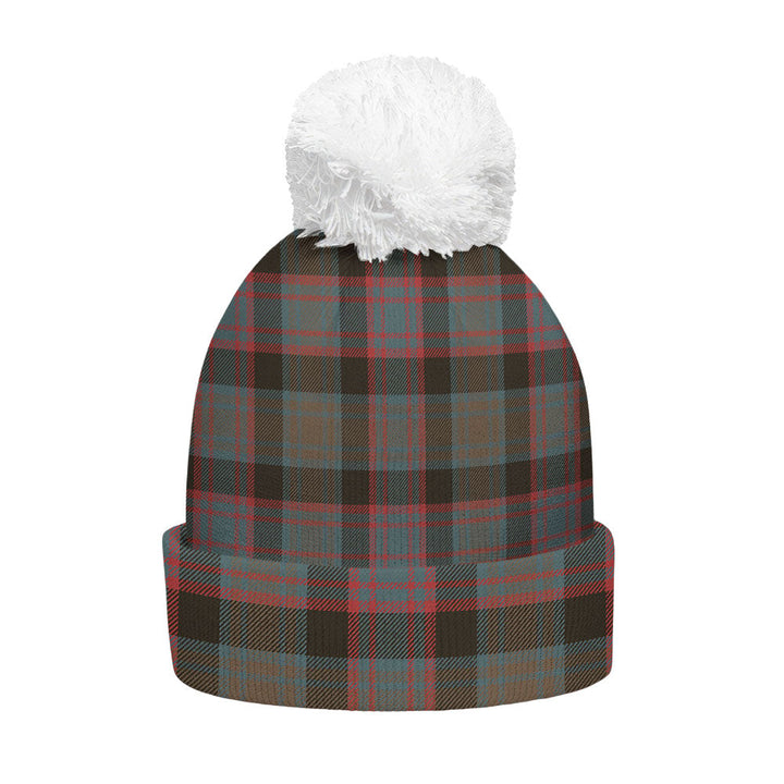 Alexander Hunting Weathered Clan Badge Tartan Bobble Beanie Hat