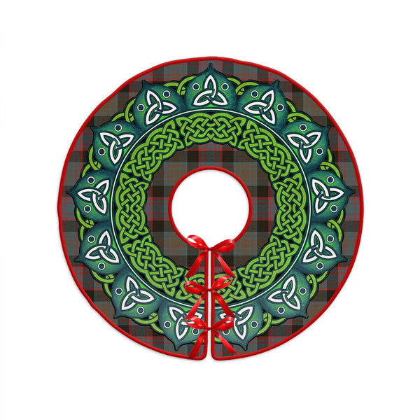Alexander Hunting Weathered Clan Badge Tartan Christmas Tree Skirt Heritage Holiday Decor