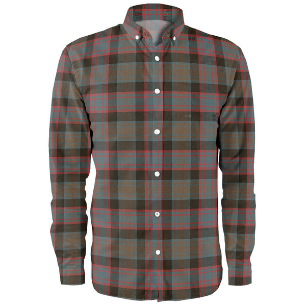 Alexander Hunting Weathered Clan Badge Tartan Long Sleeve Shirt