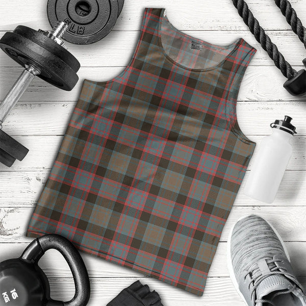 Alexander Hunting Weathered Clan Badge Tartan Men Tank Top