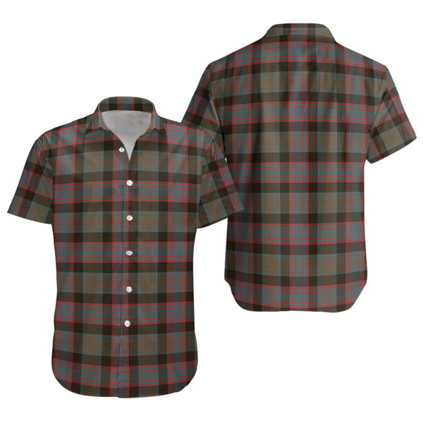Alexander Hunting Weathered Clan Badge Tartan Short Sleeve Shirt