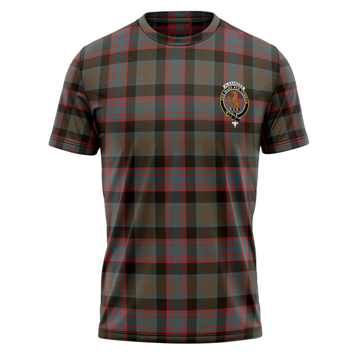 Alexander Hunting Weathered Clan Badge Tartan T-Shirt