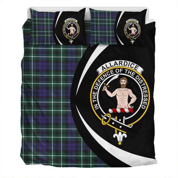 Allardice Clan Badge Tartan Bedding Set Circle Style