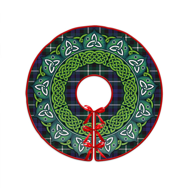 Allardice Clan Badge Tartan Christmas Tree Skirt Heritage Holiday Decor