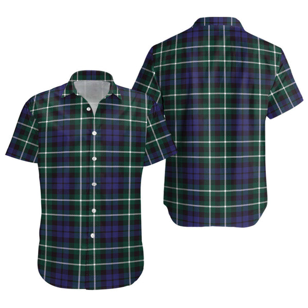 Allardice Clan Badge Tartan Short Sleeve Shirt