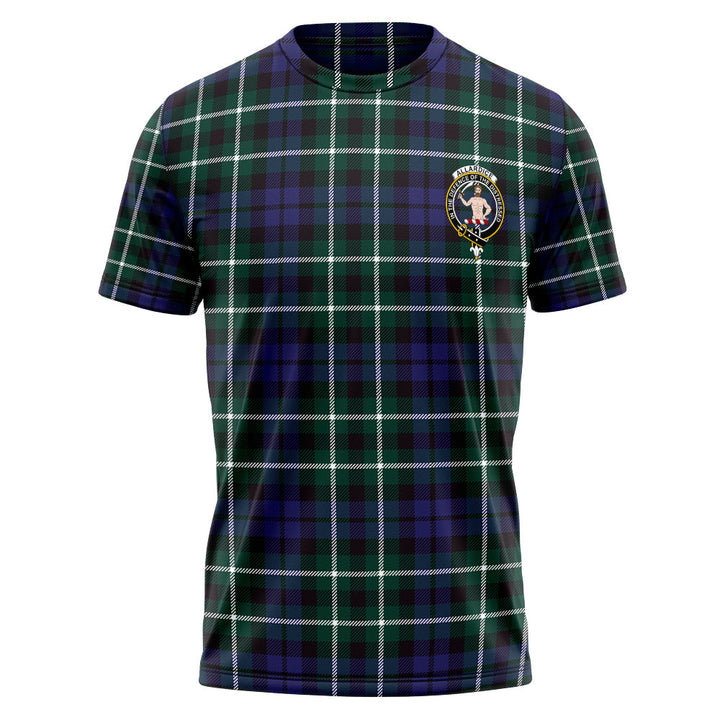 Allardice Clan Badge Tartan T-Shirt