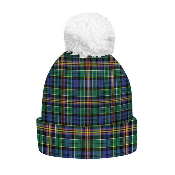 Allison Clan Badge Tartan Bobble Beanie Hat