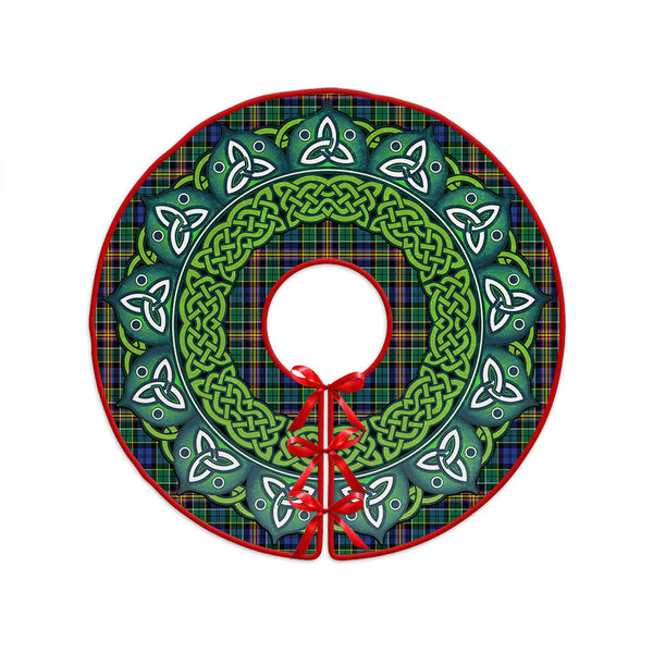Allison Clan Badge Tartan Christmas Tree Skirt Heritage Holiday Decor