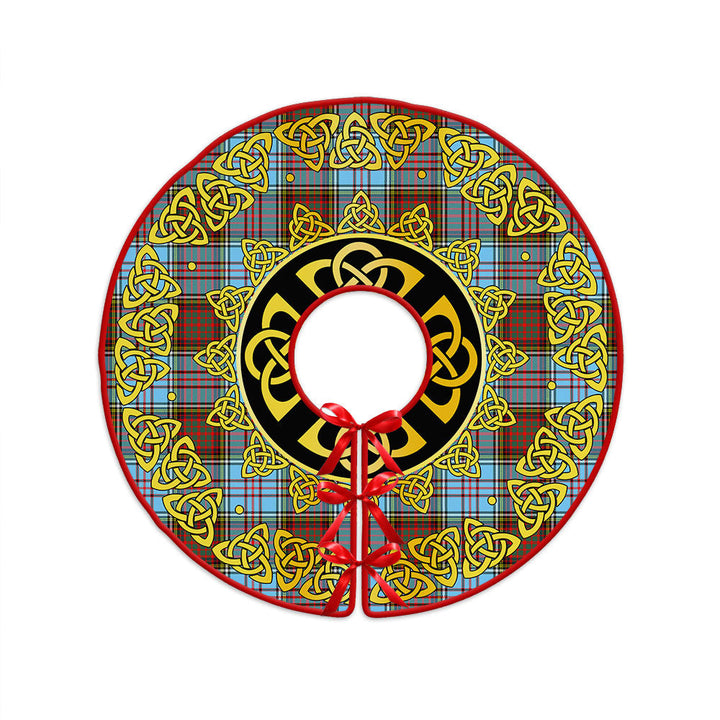 Anderson Ancient Clan Badge Tartan Christmas Tree Skirt Golden Celtic Heritage
