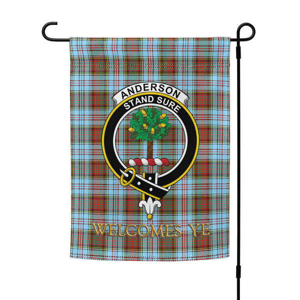 Anderson Ancient Clan Badge Tartan Garden Flag