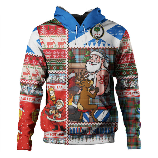 Anderson Ancient Clan Badge Tartan Hoodie Scottish Santa Tattoo Christmas Comic Patchwork Style