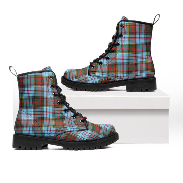 Anderson Ancient Clan Badge Tartan Leather Boots